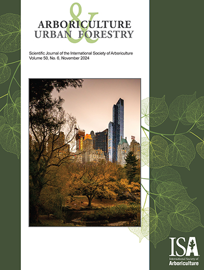 November 2024 Issue of Arboriculture & Urban Forestry Now Online!