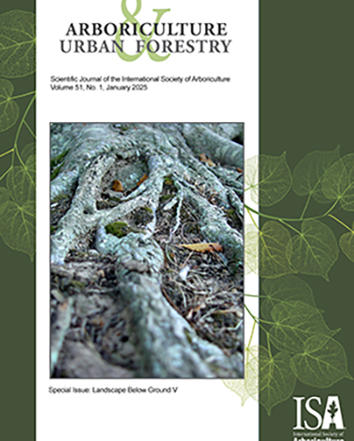 January 2025 Issue of Arboriculture & Urban Forestry Now Online!